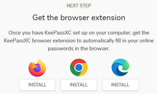 KeePassXC Browser-Erweiterungsinstallationsleitfaden
