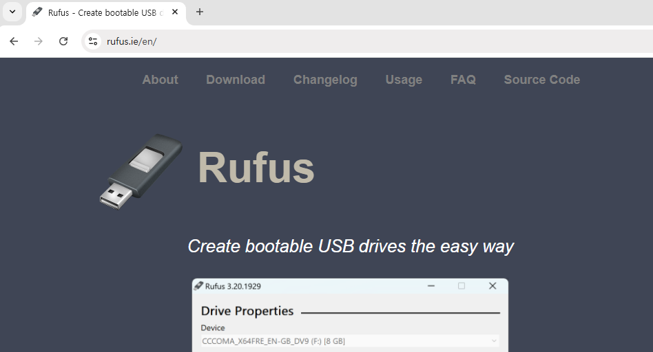 Rufus-Homepage